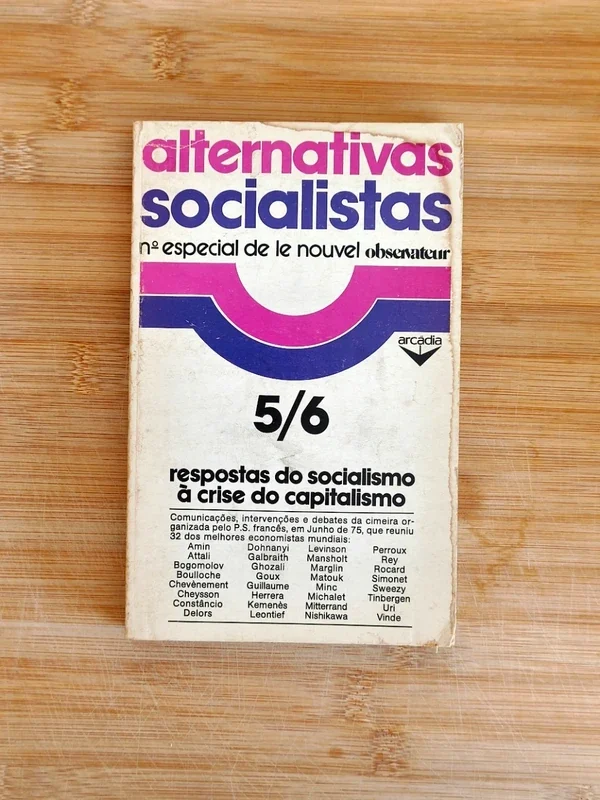 Capa do livro ALTERNATIVAS SOCIALISTAS 5/6 - RESPOSTAS DO SOCIALISMO À CRISE DO CAPITALISMO